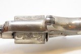 CASED & ENGRAVED Antique COLT New Line Revolver .30 ETCHED PANEL Revolver
Mother of Pearl & Nickel Revolver - 15 of 20
