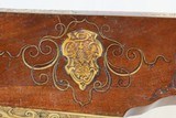 JOSEPH KUCHENREITER WHEELLOCK Rifle Engraved Carved Stock Ivory .60 Antique Bavarian German Sliding Patch Box - 13 of 20