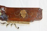 JOSEPH KUCHENREITER WHEELLOCK Rifle Engraved Carved Stock Ivory .60 Antique Bavarian German Sliding Patch Box - 16 of 20