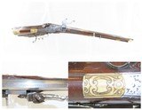 JOSEPH KUCHENREITER WHEELLOCK Rifle Engraved Carved Stock Ivory .60 Antique Bavarian German Sliding Patch Box