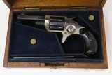 1876 VICTORIAN LONDON .22 Short 7-Shot Revolver COLT New Line CASED Antique Fine Blued & Nickel Rosewood in Oaken & Brass Case - 4 of 21