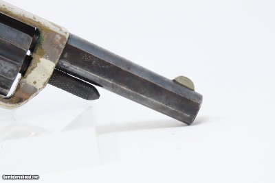 1876 VICTORIAN LONDON .22 Short 7-Shot Revolver COLT New Line CASED Antique Fine Blued & Nickel Rosewood in Oaken & Brass Case - Image 21 of 21
