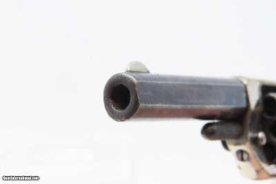 1876 VICTORIAN LONDON .22 Short 7-Shot Revolver COLT New Line CASED Antique Fine Blued & Nickel Rosewood in Oaken & Brass Case - Image 14 of 21