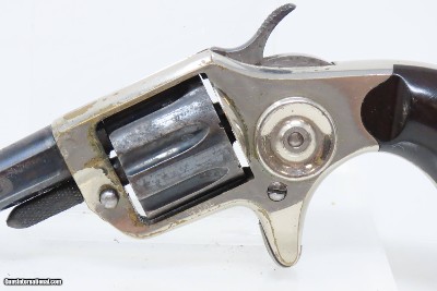 1876 VICTORIAN LONDON .22 Short 7-Shot Revolver COLT New Line CASED Antique Fine Blued & Nickel Rosewood in Oaken & Brass Case - Image 8 of 21