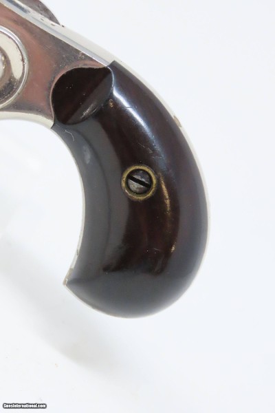 1876 VICTORIAN LONDON .22 Short 7-Shot Revolver COLT New Line CASED Antique Fine Blued & Nickel Rosewood in Oaken & Brass Case - Image 7 of 21