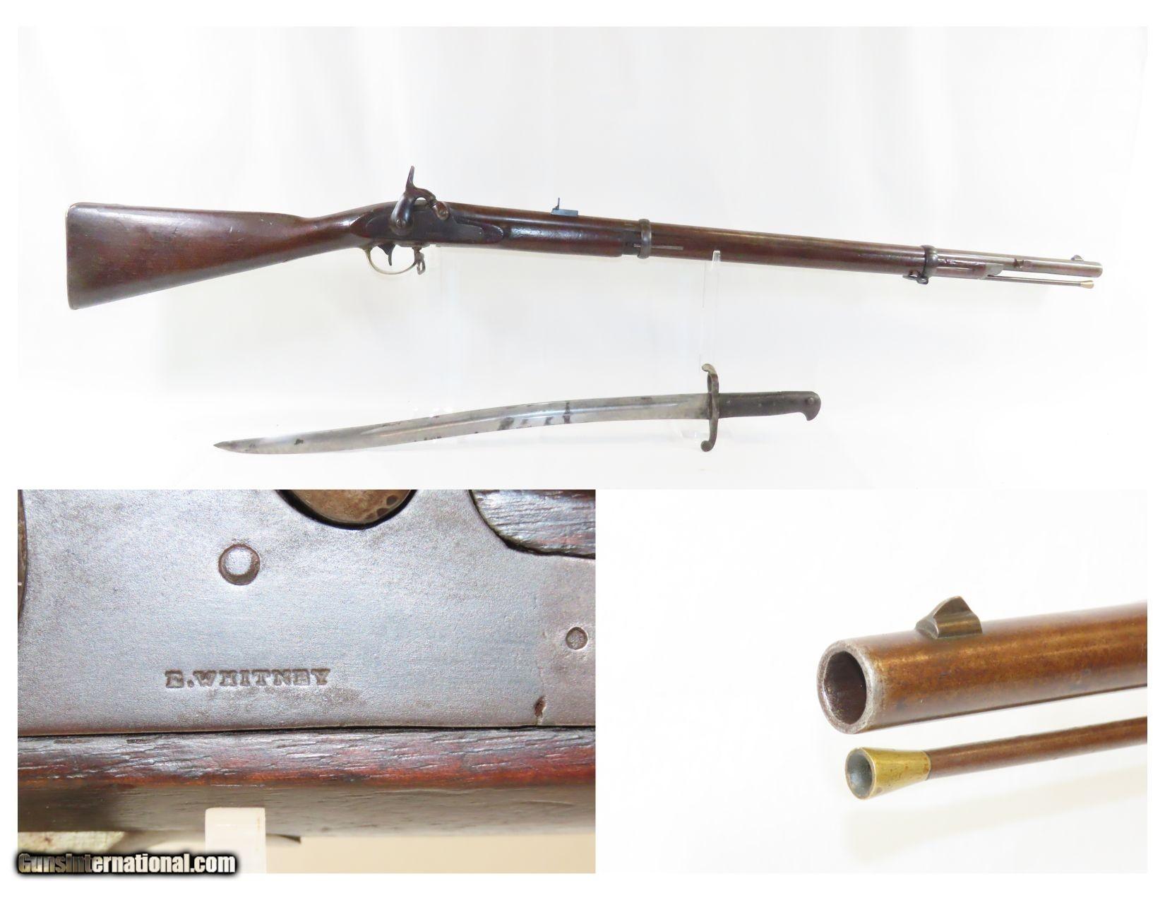 CIVIL WAR ELI WHITNEY ENFIELD Rifle-Musket Saber Bayonet .58 “Ihle ...