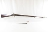 1861 CIVIL WAR RIFLE-MUSKET WICKHAM 1816 HEWES Phillips Bayonet .69 Antique NEW JERSEY STATE MILITIA INFANTRY ARM - 2 of 23