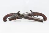 1779BRACE ofBARBAR FLINTLOCK Pistols American Revolutionary War Antique Pair of Silver Hallmarked Martial Sidearms from 18th Century England - 19 of 25