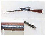 WINCHESTER 1890 PUMP Action TAKEDOWN Rifle in SCARCE .22 Winchester Rimfire 1910s Easy Takedown .22 WRF Rifle with SCOPE - 1 of 21