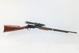WINCHESTER 1890 PUMP Action TAKEDOWN Rifle in SCARCE .22 Winchester Rimfire 1910s Easy Takedown .22 WRF Rifle with SCOPE - 16 of 21
