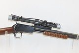 WINCHESTER 1890 PUMP Action TAKEDOWN Rifle in SCARCE .22 Winchester Rimfire 1910s Easy Takedown .22 WRF Rifle with SCOPE - 18 of 21