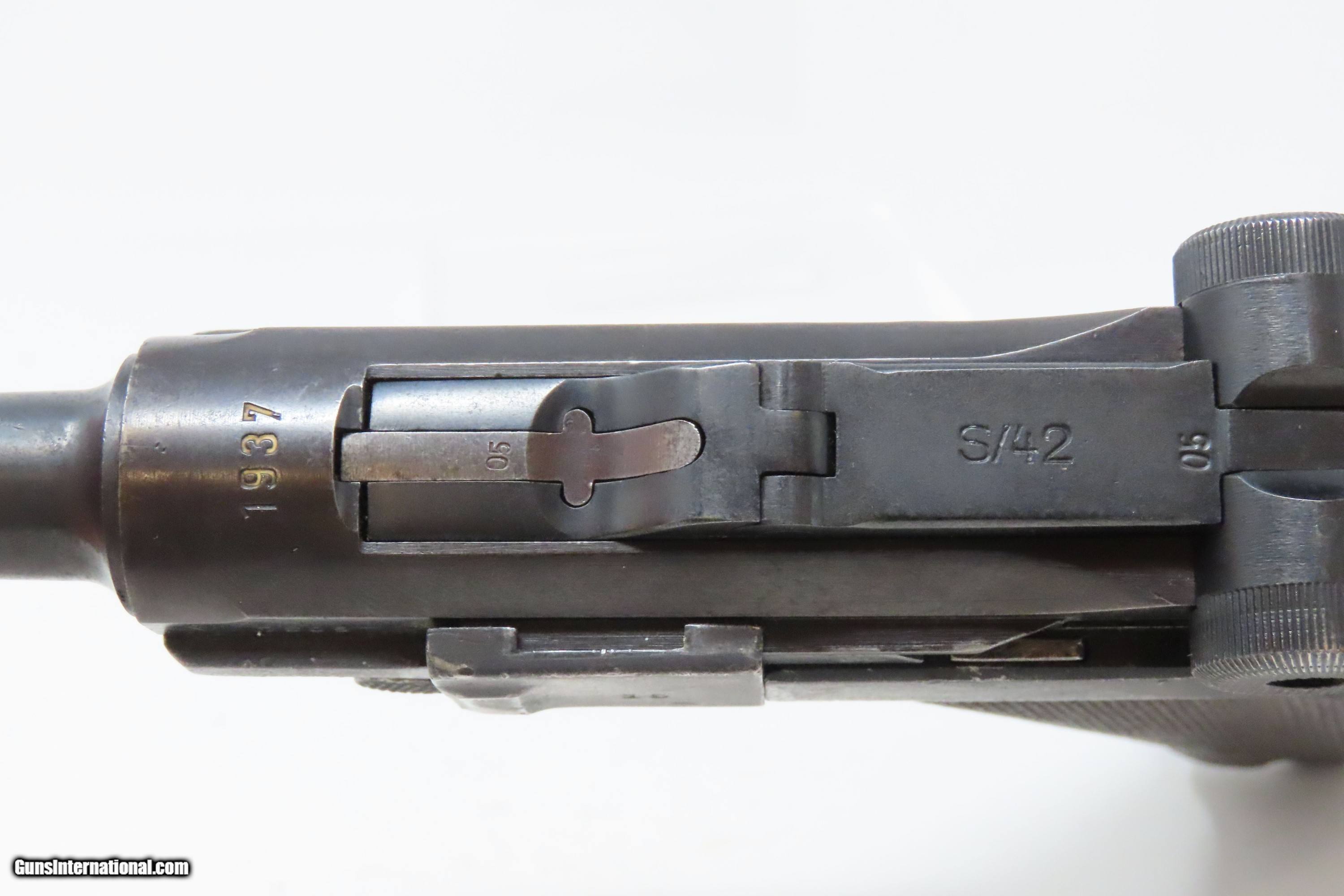 WWII RUSSIAN CAPTURE German Mauser s/42 Code 1937 Luger P.08
