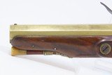 c1790 mfr English BRASS BARREL .58 FLINTLOCK Pistol JOHN BASS TWIGG Antique “LONDON” Late 18th Century FLINTLOCK - 17 of 17