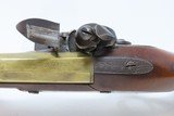 c1790 mfr English BRASS BARREL .58 FLINTLOCK Pistol JOHN BASS TWIGG Antique “LONDON” Late 18th Century FLINTLOCK - 9 of 17