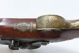 c1790 mfr English BRASS BARREL .58 FLINTLOCK Pistol JOHN BASS TWIGG Antique “LONDON” Late 18th Century FLINTLOCK - 12 of 17