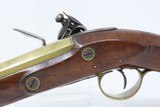 c1790 mfr English BRASS BARREL .58 FLINTLOCK Pistol JOHN BASS TWIGG Antique “LONDON” Late 18th Century FLINTLOCK - 16 of 17