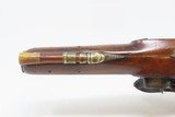 c1790 mfr English BRASS BARREL .58 FLINTLOCK Pistol JOHN BASS TWIGG Antique “LONDON” Late 18th Century FLINTLOCK - 13 of 17