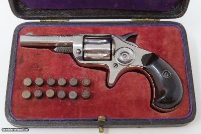CASED 7-Shot COLT NEW LINE .22 Short F.T. BAKER Fleet Street London Antique Small Pocket Revolver for the British Market - Image 3 of 21