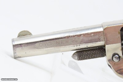 CASED 7-Shot COLT NEW LINE .22 Short F.T. BAKER Fleet Street London Antique Small Pocket Revolver for the British Market - Image 8 of 21