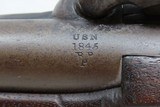 SCARCE U.S. NAVY Model 1842 BOXLOCK Pistol by AMES .54 USN 1844 Antique 1 of only 2,000, Dated Pre-MEXICAN-AMERICAN WAR - 11 of 20