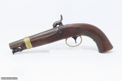 SCARCE U.S. NAVY Model 1842 BOXLOCK Pistol by AMES .54 USN 1844 Antique 1 of only 2,000, Dated Pre-MEXICAN-AMERICAN WAR - Image 17 of 20
