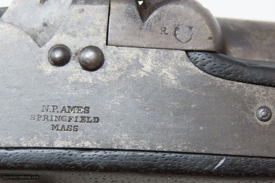 SCARCE U.S. NAVY Model 1842 BOXLOCK Pistol by AMES .54 USN 1844 Antique 1 of only 2,000, Dated Pre-MEXICAN-AMERICAN WAR - Image 6 of 20