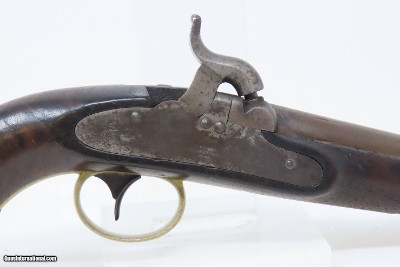 SCARCE U.S. NAVY Model 1842 BOXLOCK Pistol by AMES .54 USN 1844 Antique 1 of only 2,000, Dated Pre-MEXICAN-AMERICAN WAR - Image 4 of 20