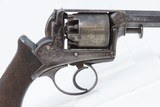 CRIMEAN WAR British DEANE ADAMS Revolver .44 ENGRAVED c1851 England Antique London Made Military Sidearm & Early Double Action - 18 of 19