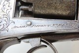 CRIMEAN WAR British DEANE ADAMS Revolver .44 ENGRAVED c1851 England Antique London Made Military Sidearm & Early Double Action - 15 of 19