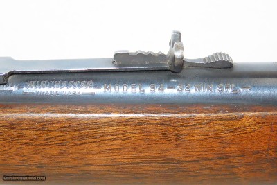c1952 WINCHESTER Model 94 CARBINE .32 SPECIAL W.S. Striped Grain Stock C&R Pre-1964 Repeating Rifle JMB Design - Image 6 of 20
