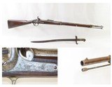 Belgian Pattern 1856 2-Band MORDANT .58 Rifle-Musket 1865 CIVIL WAR Antique Infantry Primary Arm w/BAYONET - 1 of 19