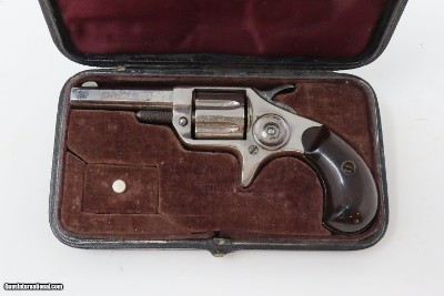 CASED Antique 7-Shot COLT NEW LINE .22 Caliber RF ETCHED PANEL RevolverEngraved to Dealer WILLIAM KAVANAGH & SON - Image 3 of 21