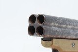 Antique CIVIL WAR Era C. SHARPS Model 2 .30 Cal. Rimfire PEPPERBOX Revolver 4 Shot WILD WEST Self Defense Pocket Gun - 5 of 12