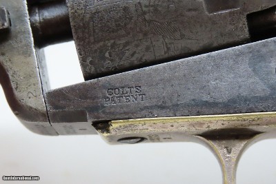 c1856 “WELLS FARGO” Model COLT 1849 .31 Stage Coach Robbery SceneAntique Antebellum 3” Barrel Handy Sidearm - Image 6 of 15