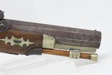 Engraved H. MEREDITH Officers/Travelers PERCUSSION Self Defense BELT Pistol English Percussion Pistol Made Circa the EARLY 1830s - 5 of 17