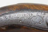 Engraved H. MEREDITH Officers/Travelers PERCUSSION Self Defense BELT Pistol English Percussion Pistol Made Circa the EARLY 1830s - 6 of 17