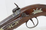 Engraved H. MEREDITH Officers/Travelers PERCUSSION Self Defense BELT Pistol English Percussion Pistol Made Circa the EARLY 1830s - 16 of 17