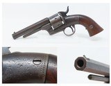 Engraved CIVIL WAR Antique BACON Removable Trigger Guard POCKET Revolver.32 Caliber Rimfire Revolver by THOMAS BACON - 1 of 17