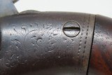 Engraved CIVIL WAR Antique BACON Removable Trigger Guard POCKET Revolver.32 Caliber Rimfire Revolver by THOMAS BACON - 6 of 17