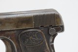 World War II FABRIQUE NATIONALE Semi-Auto .25 Automatic C&R “BABY” Pocket Pistol Early Production Made by FN in Herstal, Belgium - 4 of 17