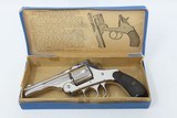 HARRINGTON & RICHARDSON Model 2 Automatic-Ejection C&R Revolver CORRECT BOX Turn of the Century NICKEL PLATED .38 Cal. 5-Shot - 2 of 20