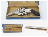 HARRINGTON & RICHARDSON Model 2 Automatic-Ejection C&R Revolver CORRECT BOX Turn of the Century NICKEL PLATED .38 Cal. 5-Shot - 1 of 20