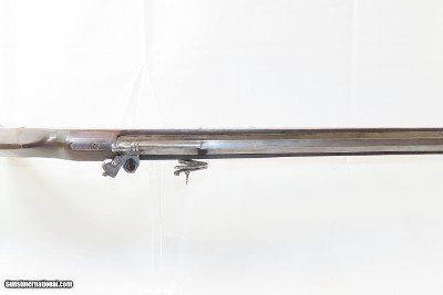 ORNATE MATCHLOCK ARQUEBUSE Inlaid Horn Mother of Pearl .79 Engraved Antique With Depictions of Castles, Mounted Knights & Arquebusiers - Image 12 of 14