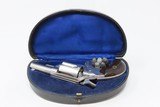 c1877 mfr PIPE CASED LONDON Antique COLT NEW LINE .38 ETCHED PANEL Revolver With FITTED CASE, Cleaning Rod and FIVE CARTRIDGES - 3 of 19