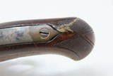 Rare ENGRAVED Antique WILLIAMSON Single Shot CONVERTIBLE .41 Cal. DERINGERRimfire/Percussion Combination Pistol - 7 of 18