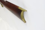 Antique MID-19th CENTURY Half-Stock .32 Cal. Percussion American LONG RIFLE Kentucky Style Long Rifle w/JOSH GOLCHER Lock - 19 of 19