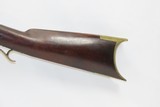 Antique MID-19th CENTURY Half-Stock .32 Cal. Percussion American LONG RIFLE Kentucky Style Long Rifle w/JOSH GOLCHER Lock - 15 of 19