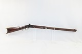 Antique MID-19th CENTURY Half-Stock .32 Cal. Percussion American LONG RIFLE Kentucky Style Long Rifle w/JOSH GOLCHER Lock - 2 of 19