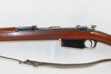 DWM ARGENTINE CONTRACT M1891 Bolt Action 7.65mm MAUSER Infantry Rifle C&R
With BAYONET, SHEATH, FROG, and LEATHER SLING - 18 of 21
