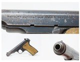 FRENCH M.A.B. Model “D” 7.65mm SEMI-AUTOMATIC Hammerless POCKET Pistol C&R.32 ACP Caliber Based on the Model 1910 FN BROWNING - 1 of 20
